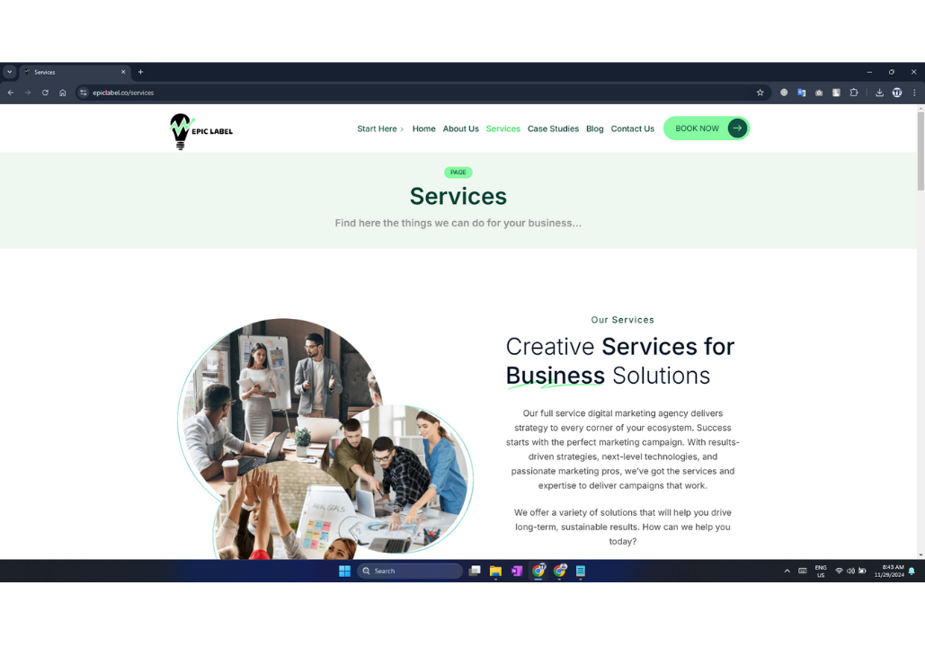 services page